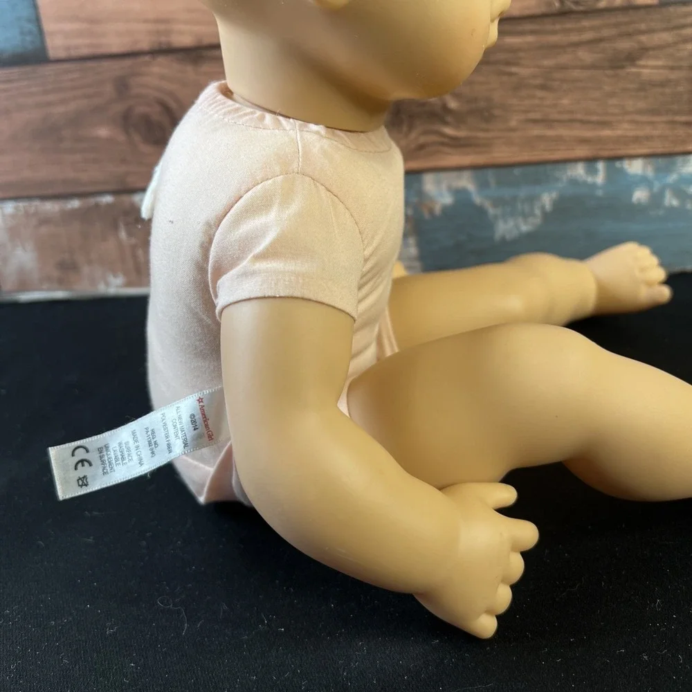 2014- American girl Bitty Baby Auburn hair - Open Close blue eyes baby doll